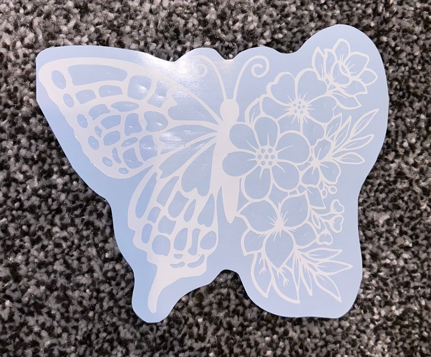 Floral Butterfly Decal