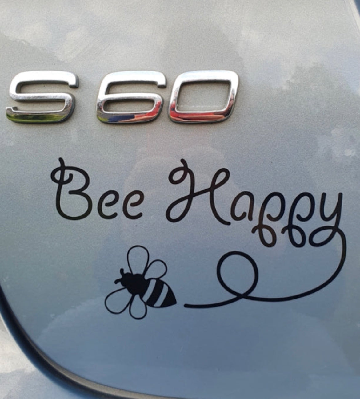 Bee Happy Decal