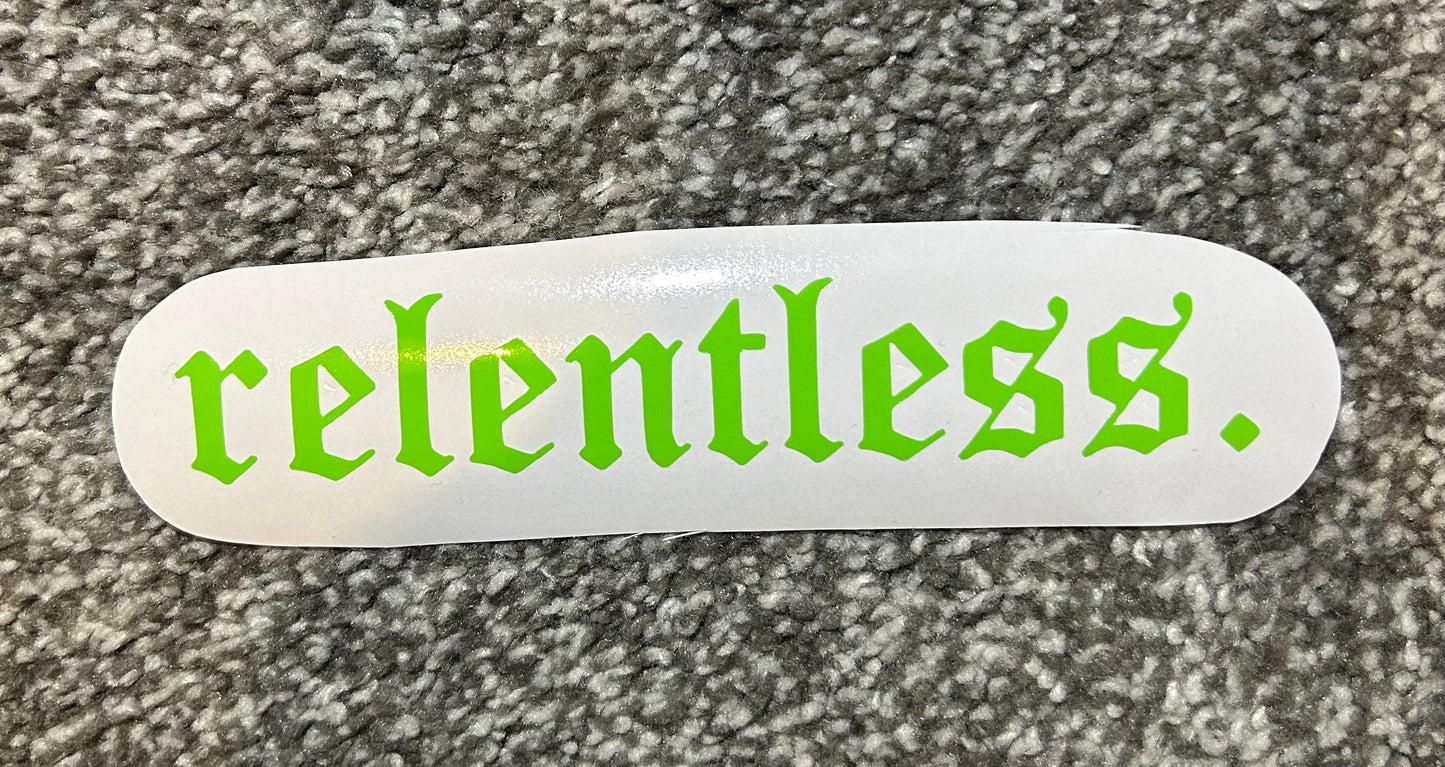 Relentless Decal