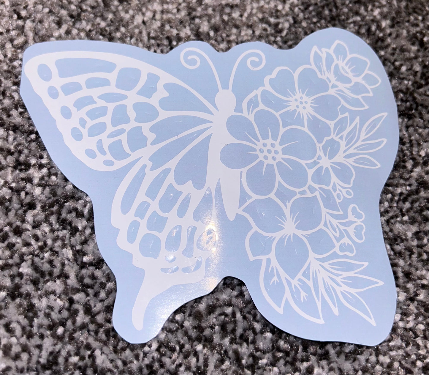 Floral Butterfly Decal