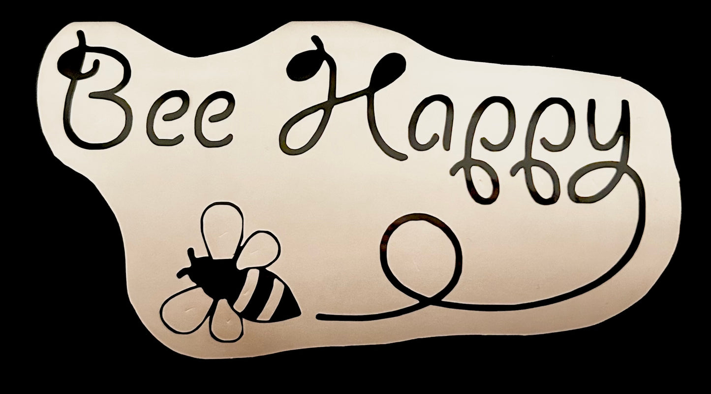 Bee Happy Decal