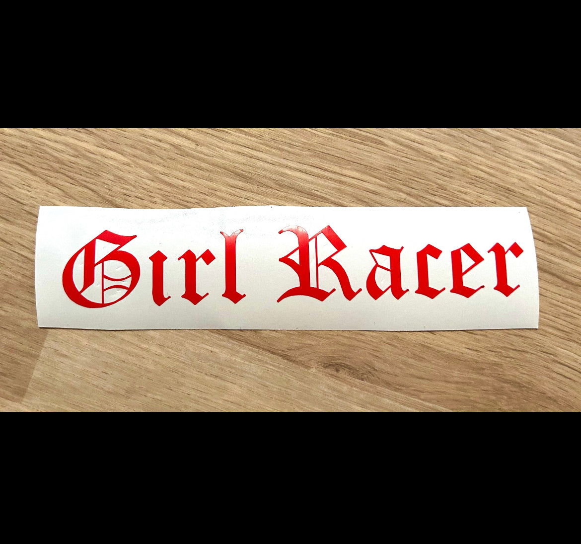 Girl Racer Decal