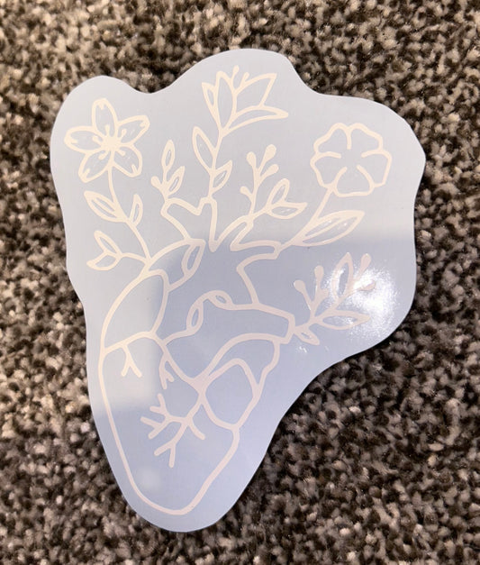 Floral Heart Decal