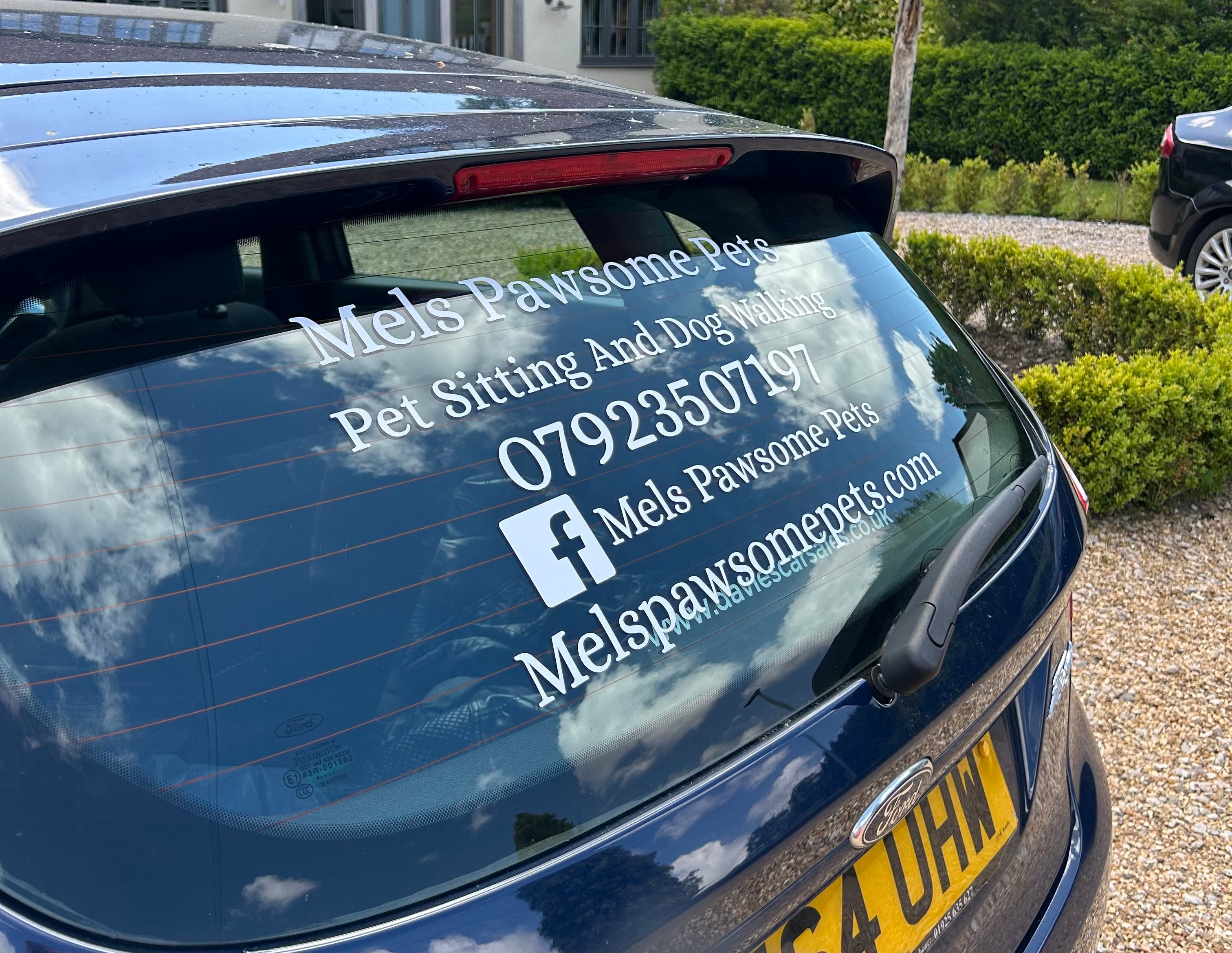 Business Rear Window Car Decal Sticker