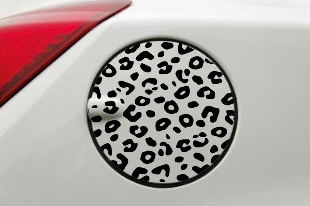 Cheetah Print Fuel Cap Decal