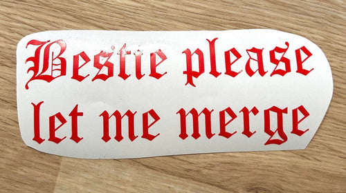 Bestie Please Let Me Merge Decal