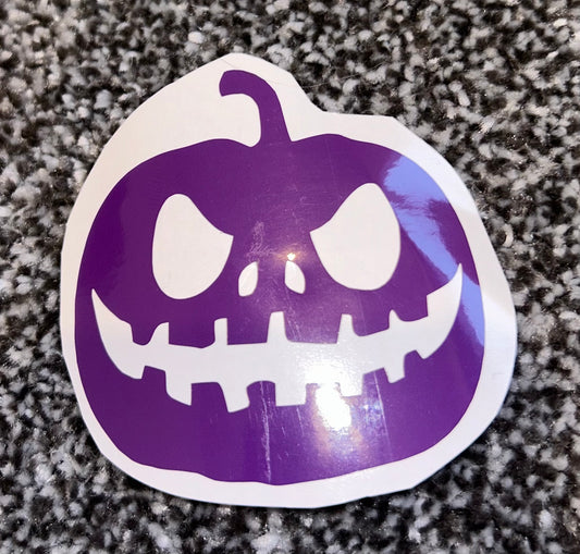 Pumpkin Face Decal