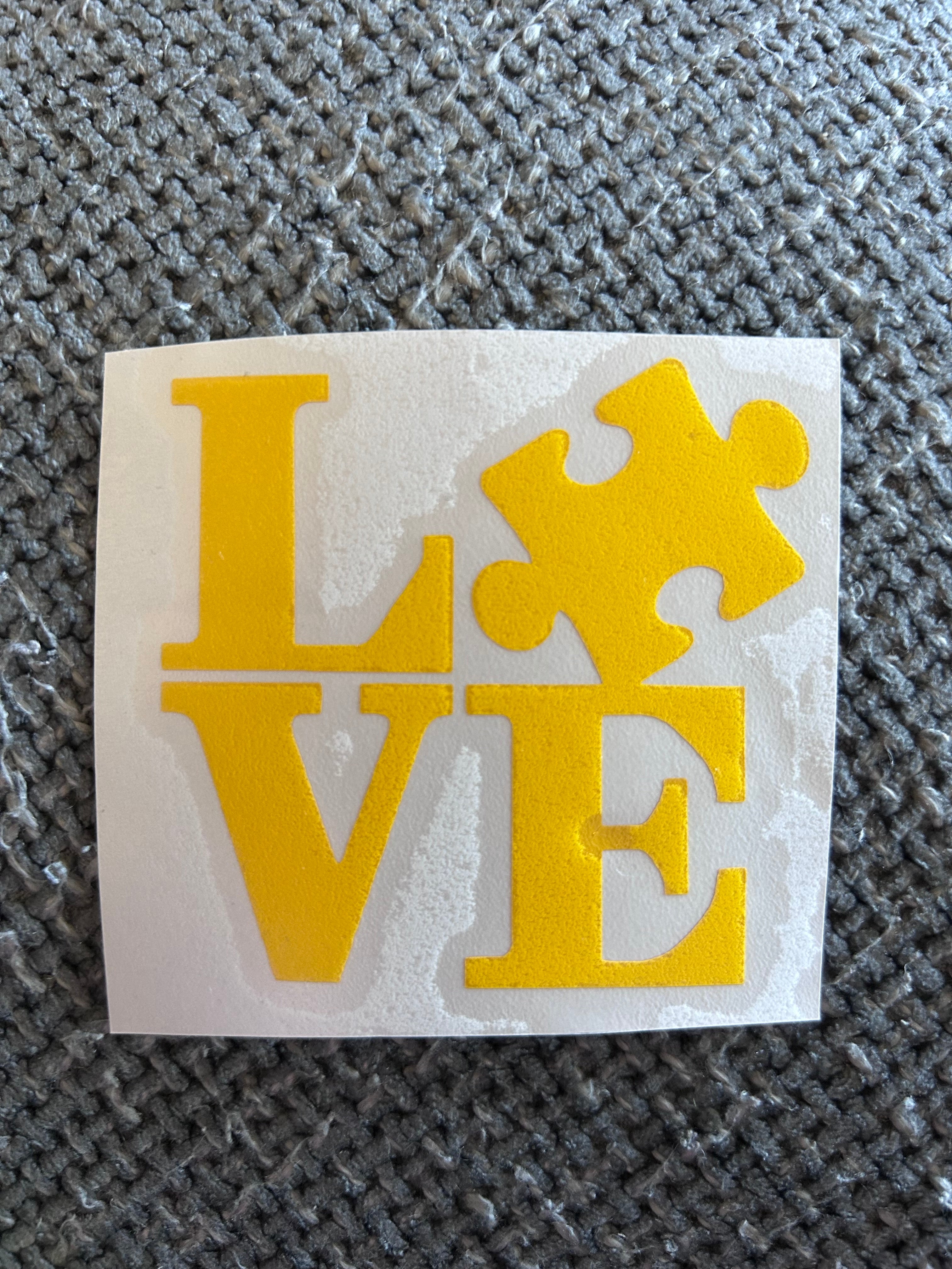 Love Autism Decal