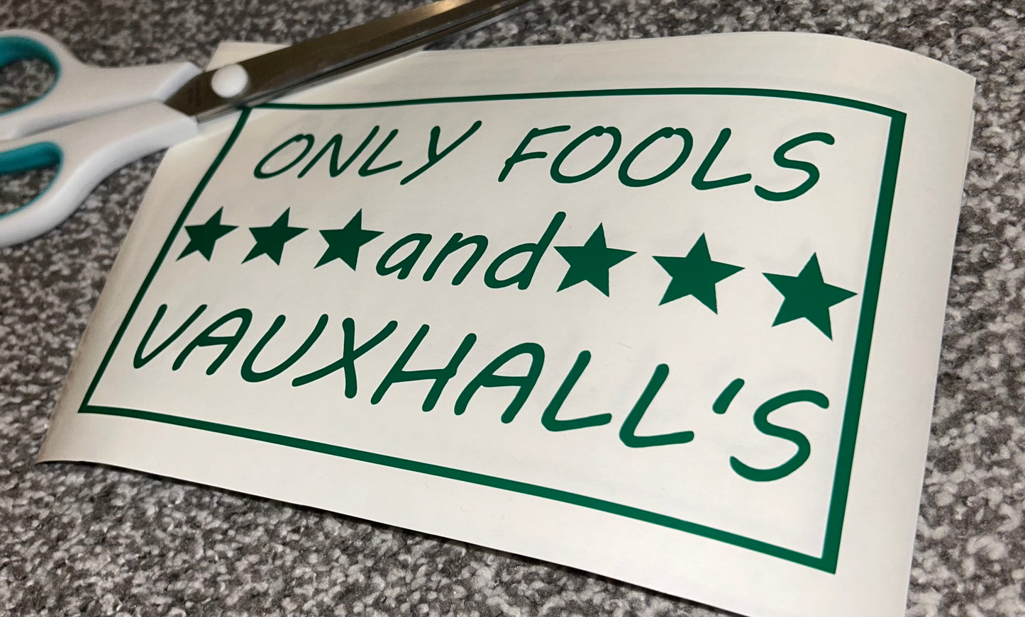 Only Fools And Vauxhalls Decal