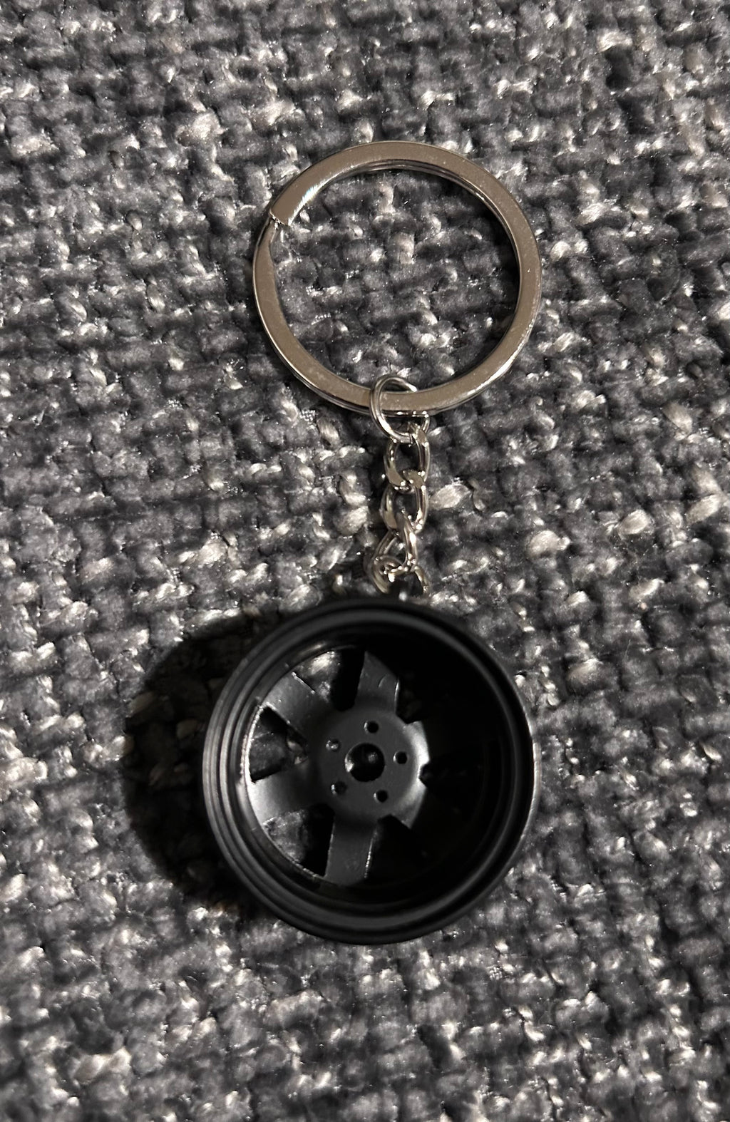 Black Alloy Keyring