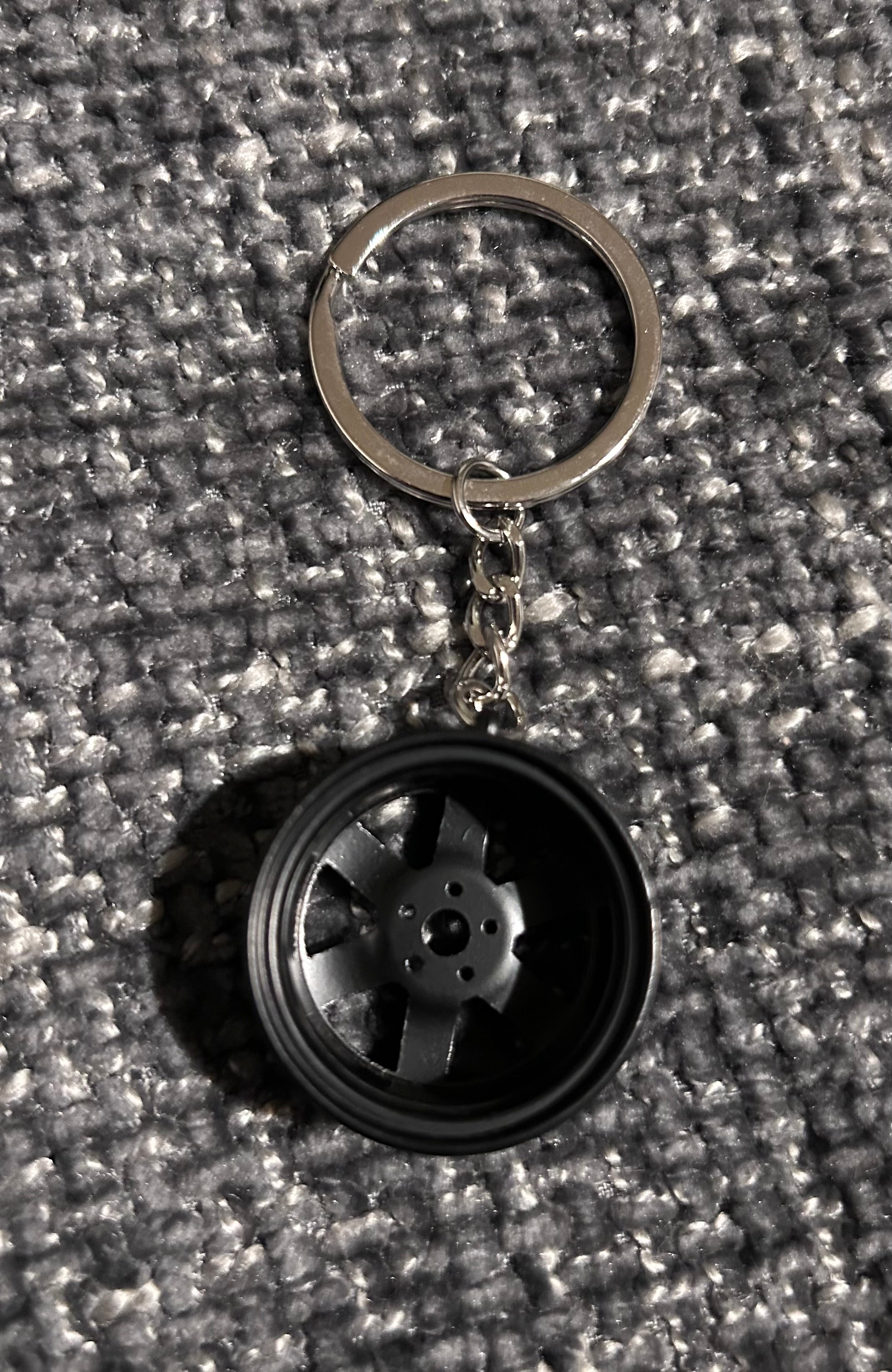 Black Alloy Keyring
