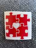 Square Autism Puzzle Decal
