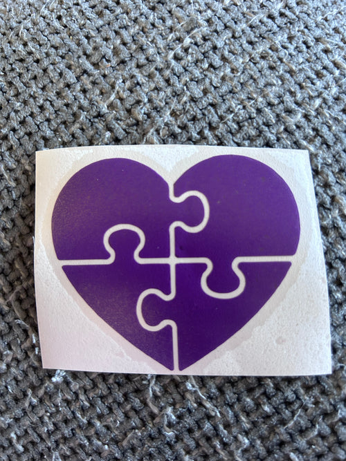 Autism Heart Puzzle Decal