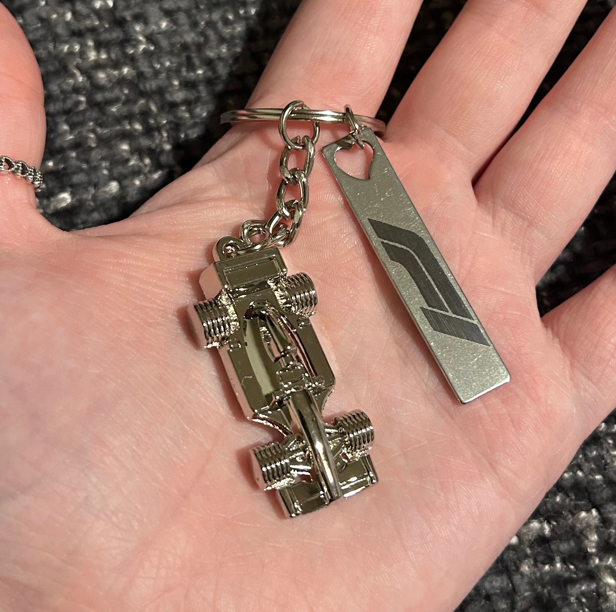 Formula 1 Race Car Keyring