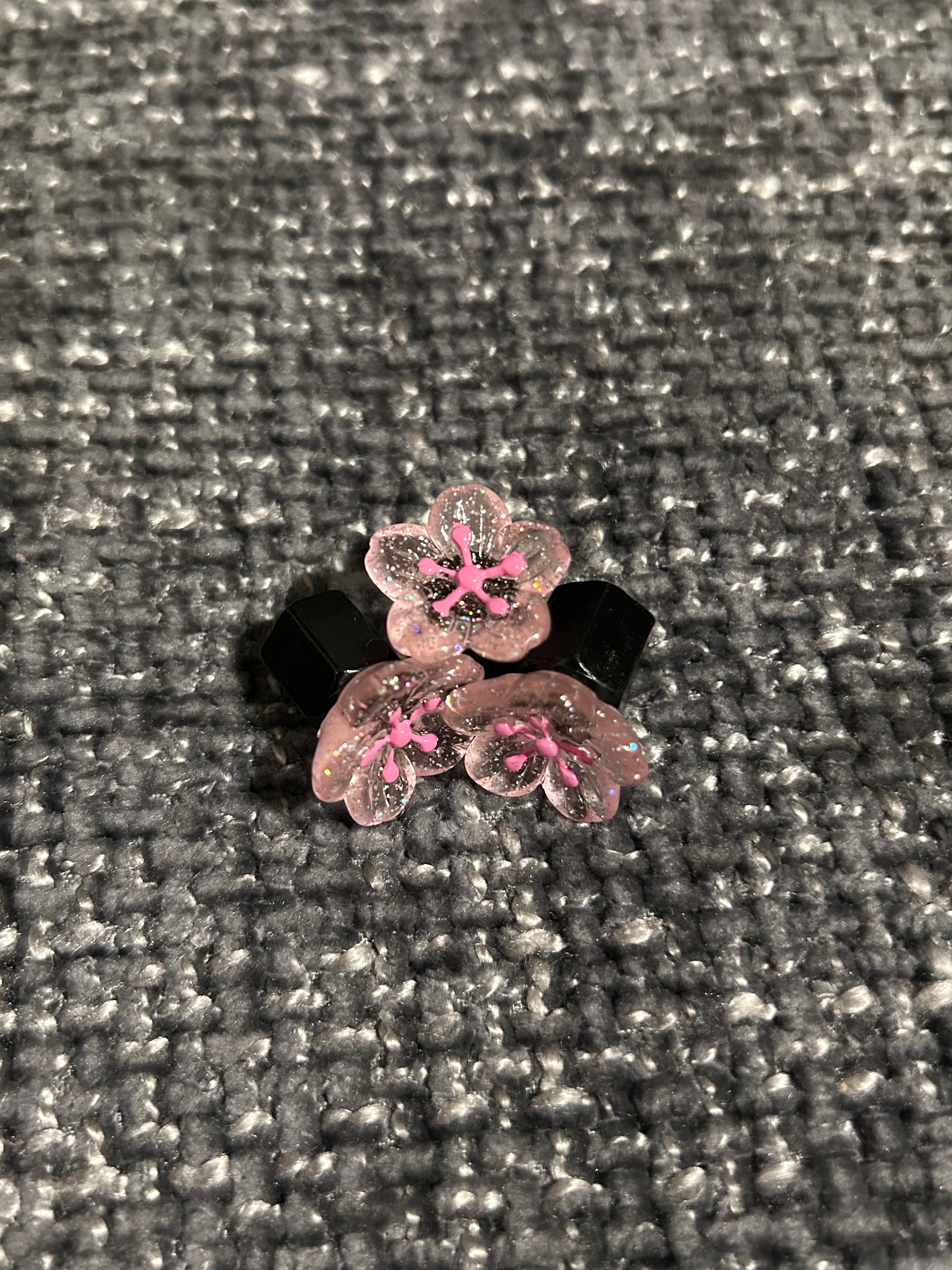 Cherry Blossom Tyre Valve Caps