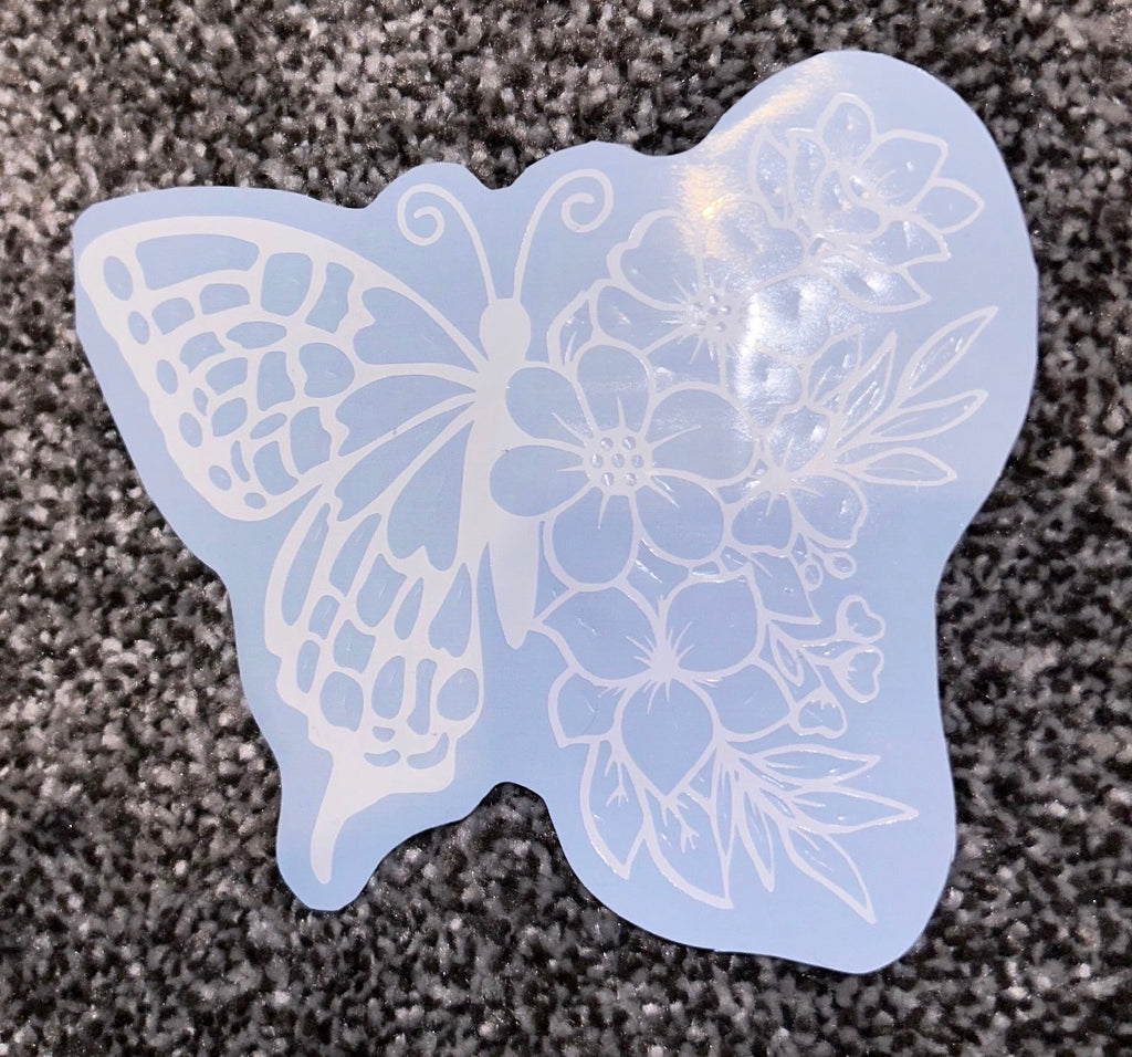 Floral Butterfly Decal