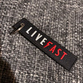 Live Fast Jet Tag Keyring