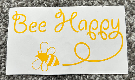 Bee Happy Decal