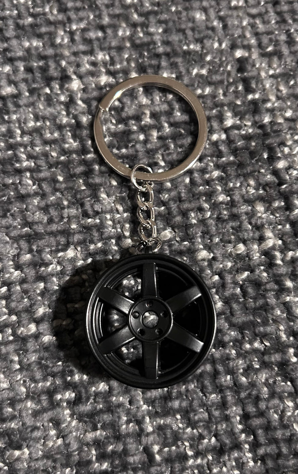 Black Alloy Keyring