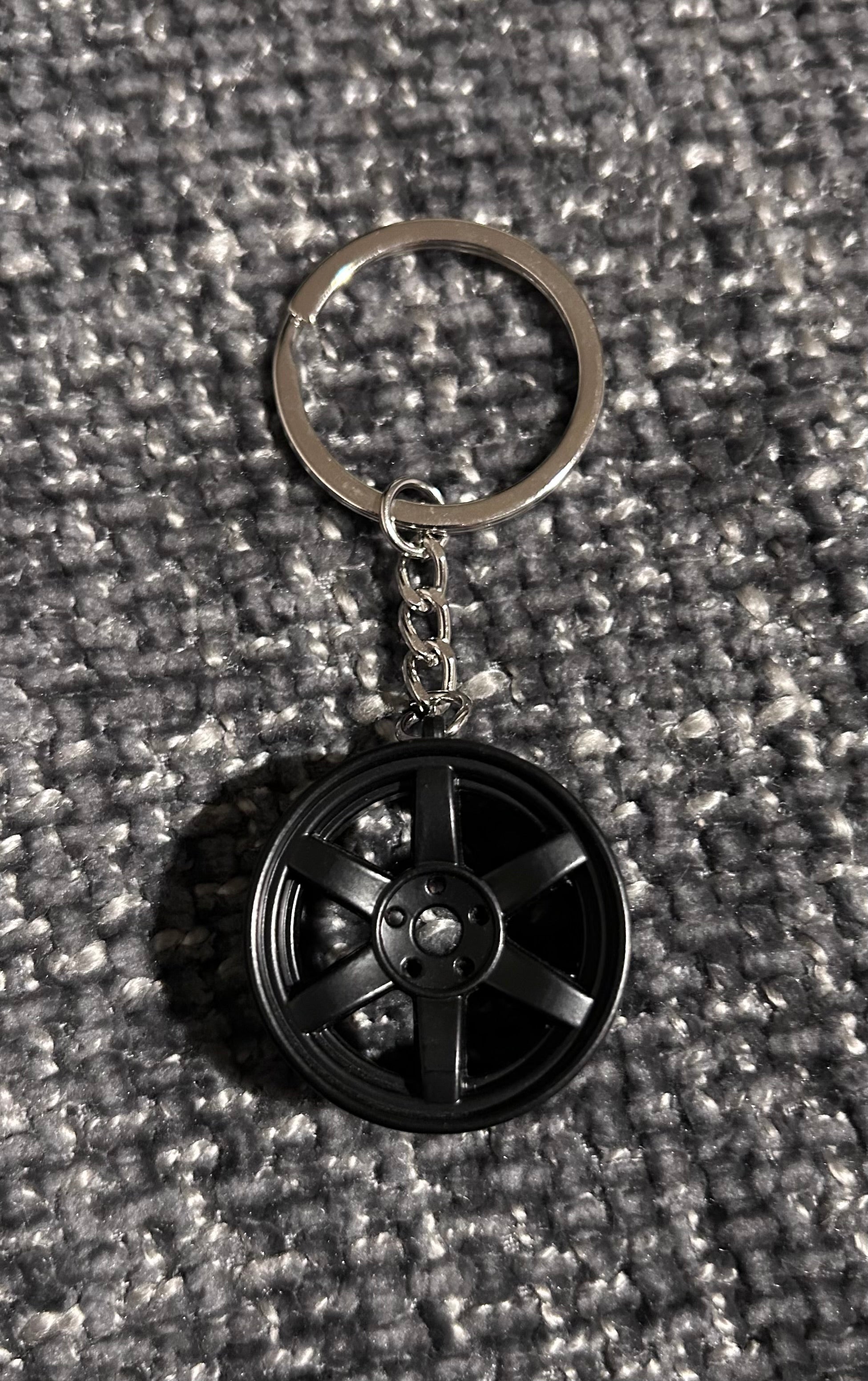 Black Alloy Keyring