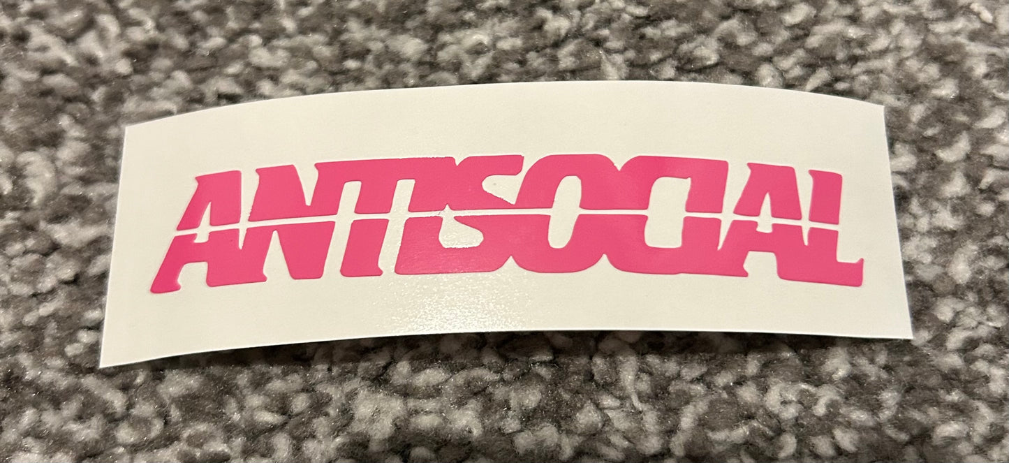 Antisocial Decal