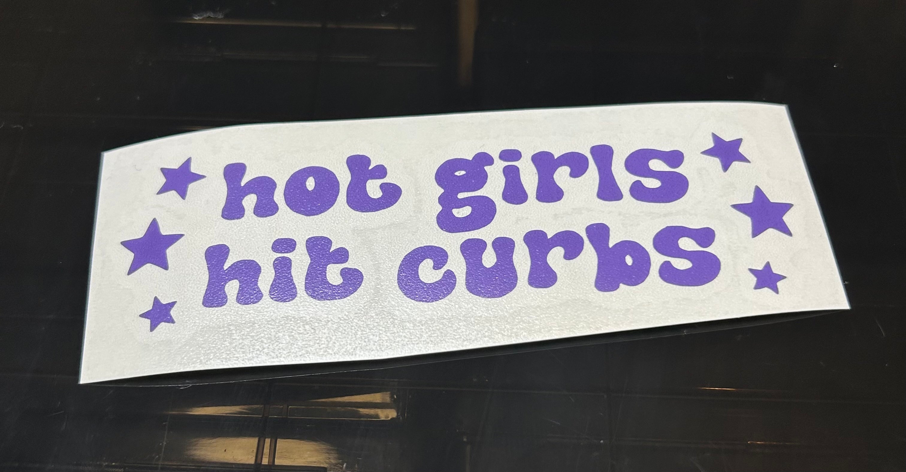 Hot Girls Hit Curbs Decal