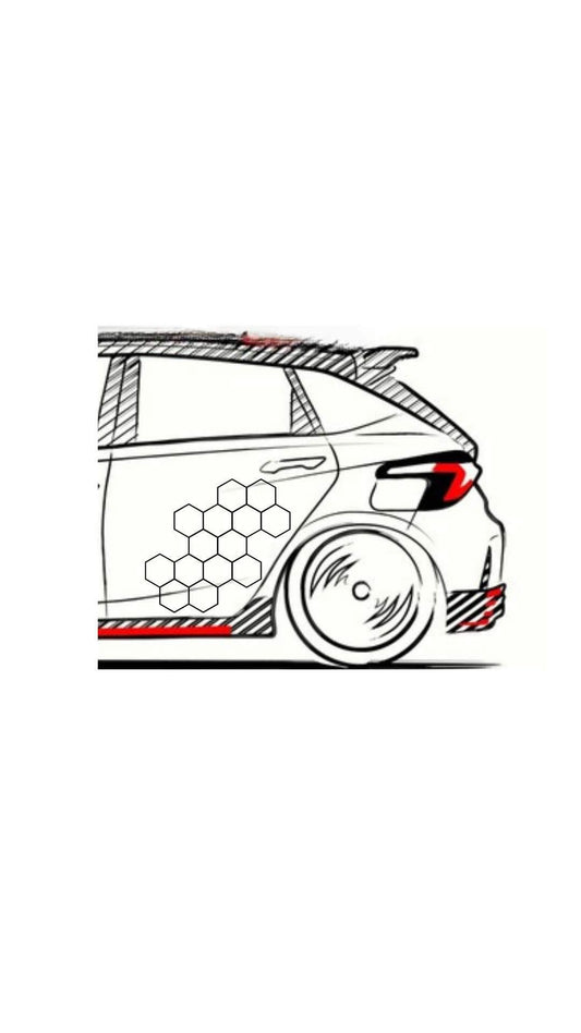 DIY Honeycomb Outline Livery