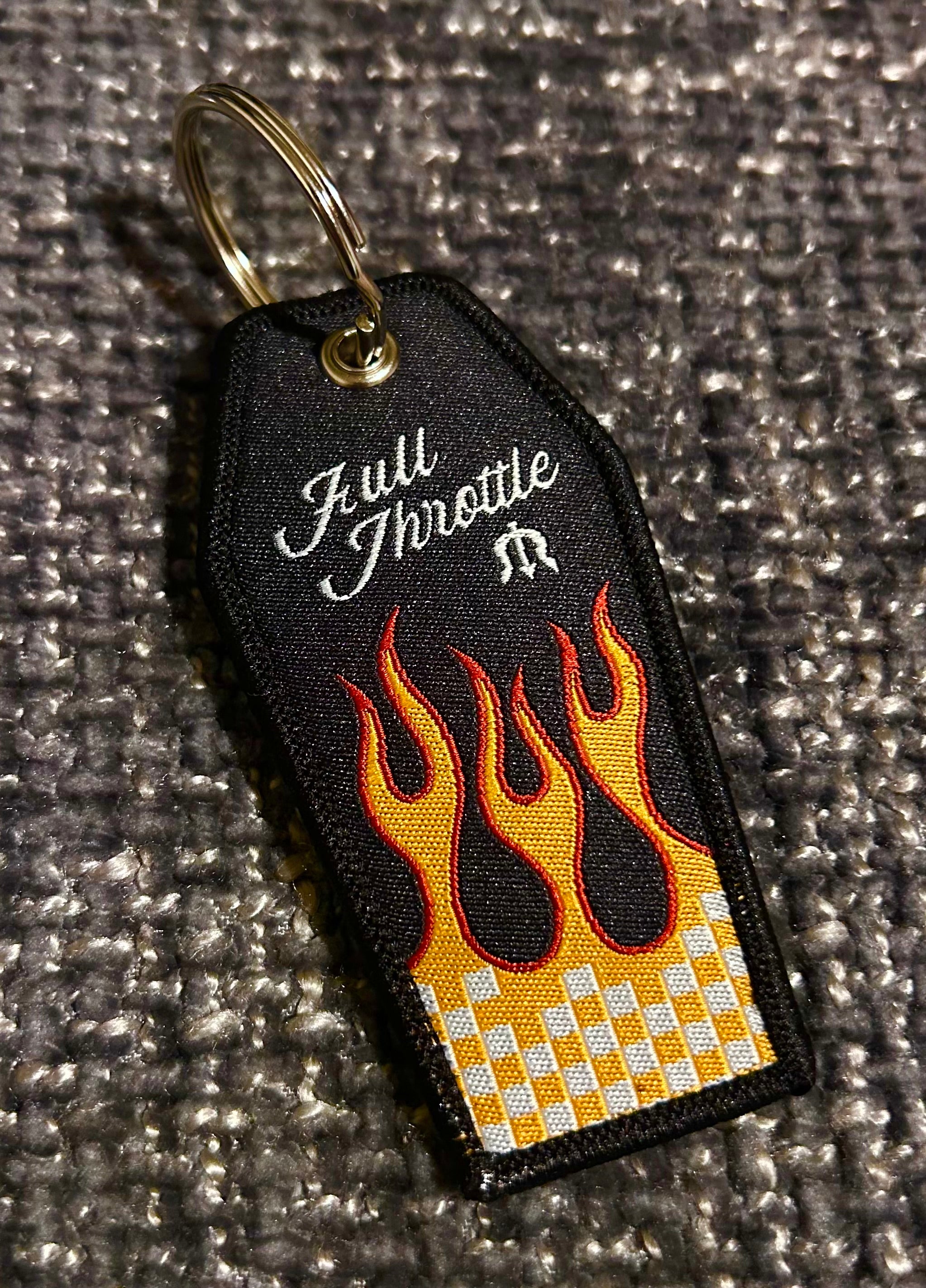 Burn It Down Jet Tag Keyring