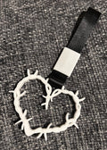 White Barbed Wire Heart Tsurikawa