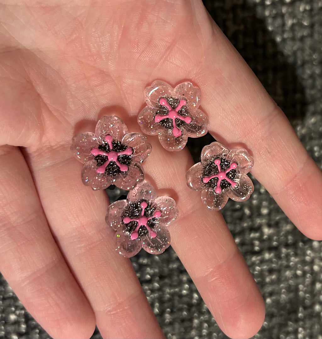 Cherry Blossom Tyre Valve Caps