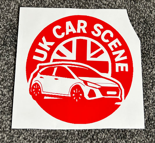 UK Car Scene Circle Decal