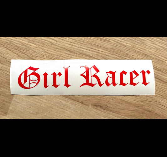 Girl Racer Decal
