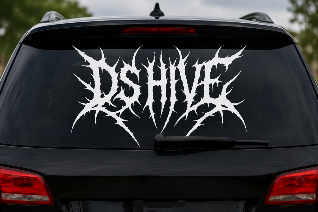 Big Hive Metal Window Decal