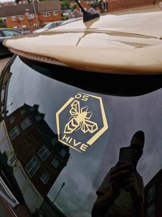 Gold DSHive Classic Logo Decal