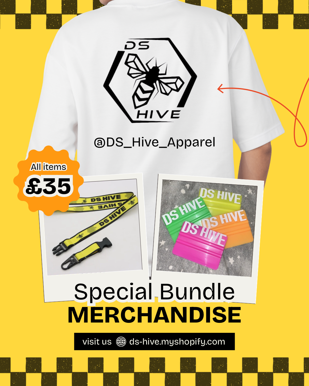 T-shirt, Lanyard and Squeegee Bundle