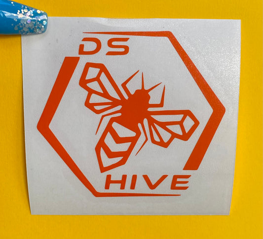 Orange DSHive Classic Logo Decal